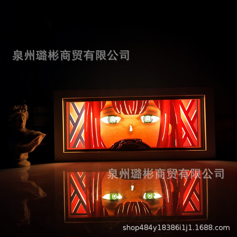 Picture frame anime box lights