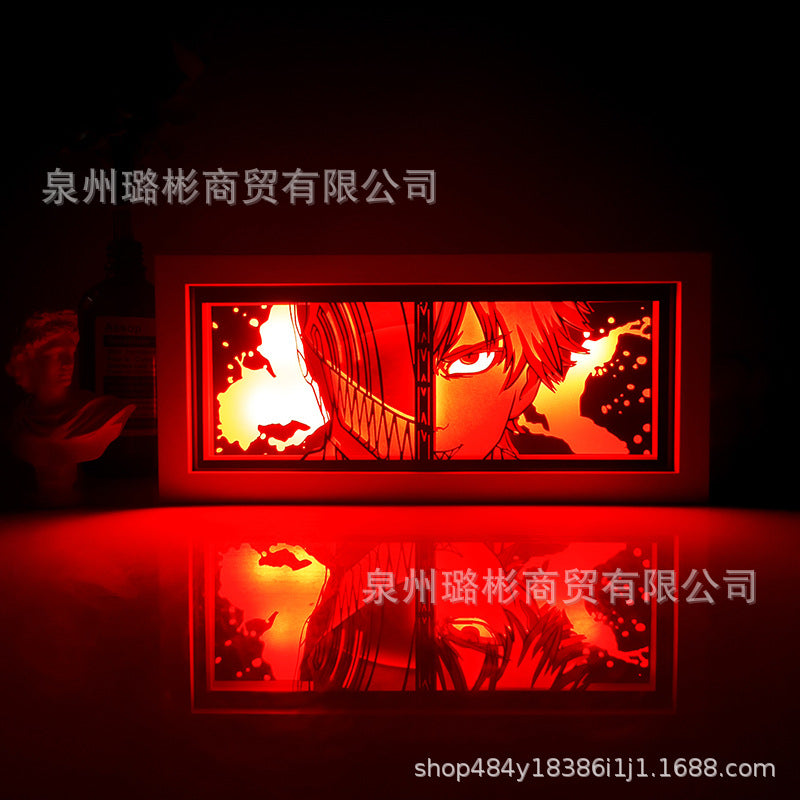 Picture frame anime box lights