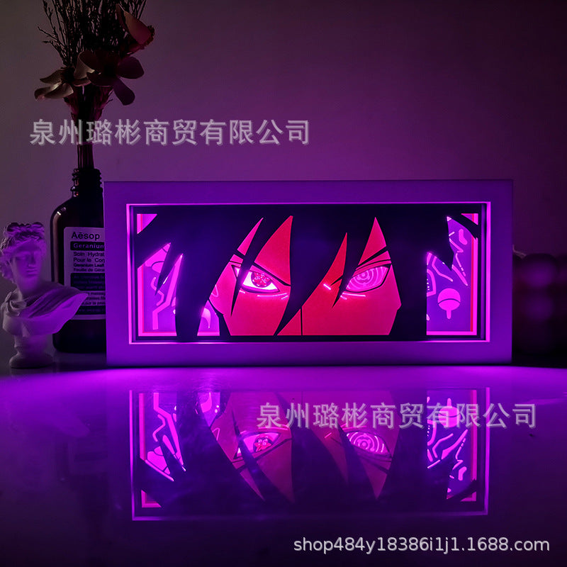 Picture frame anime box lights
