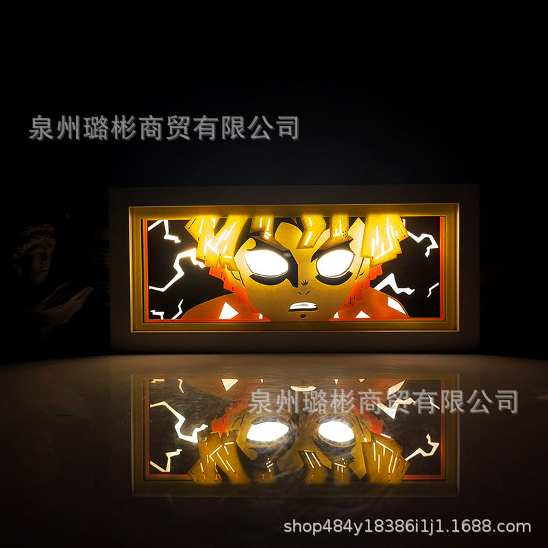 Picture frame anime box lights