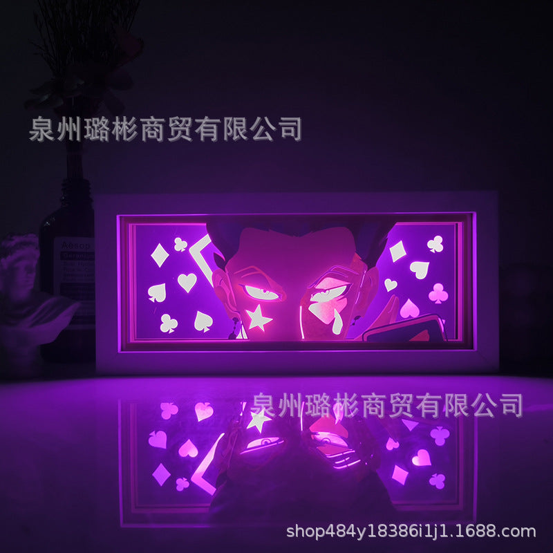 Picture frame anime box lights