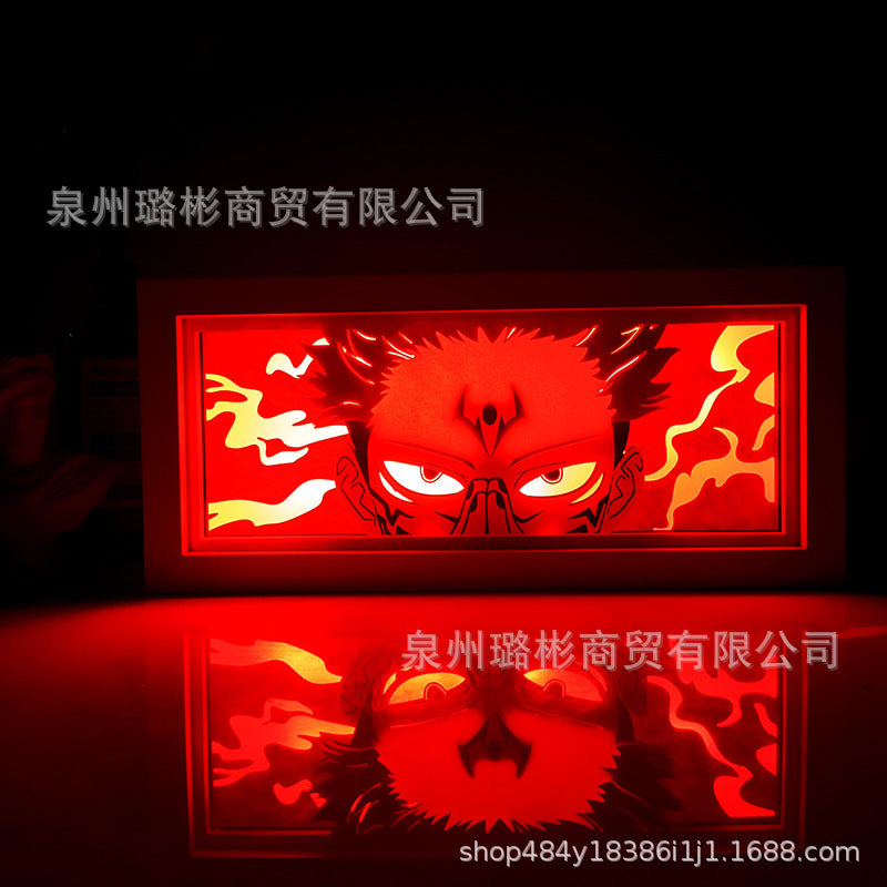 Picture frame anime box lights
