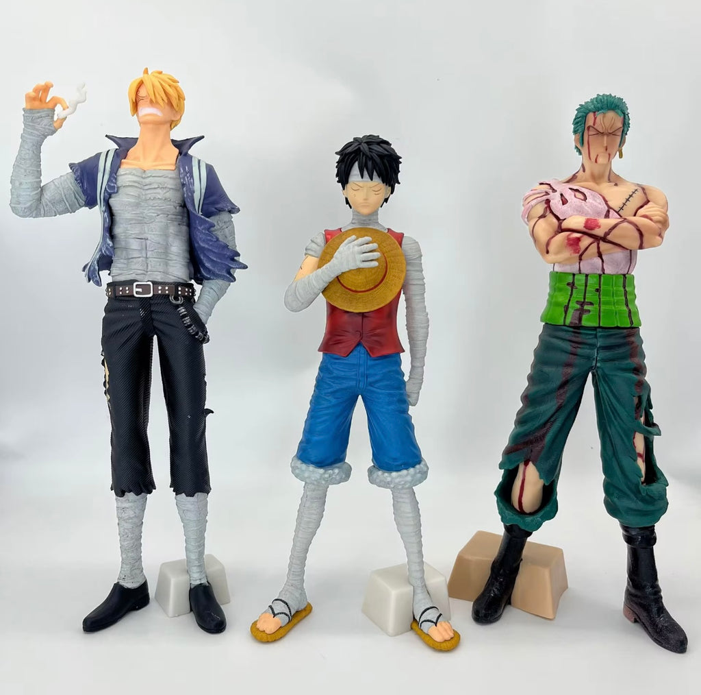 Straw hat trio action figure-one piece(26-30cm)