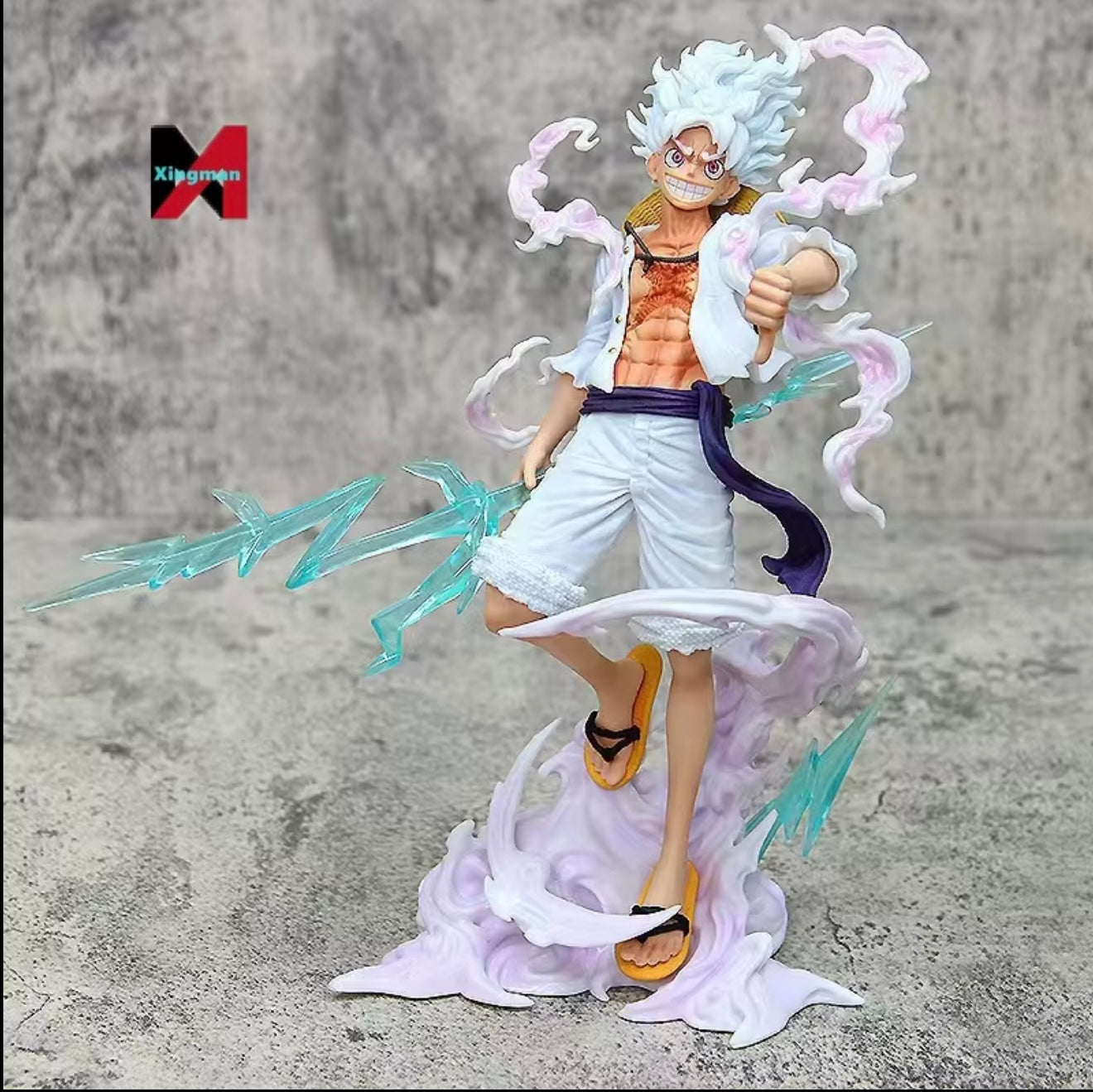 Gear 5 Nika Luffy Thunder Statue – One Piece Premium Collector Figure (26cm)