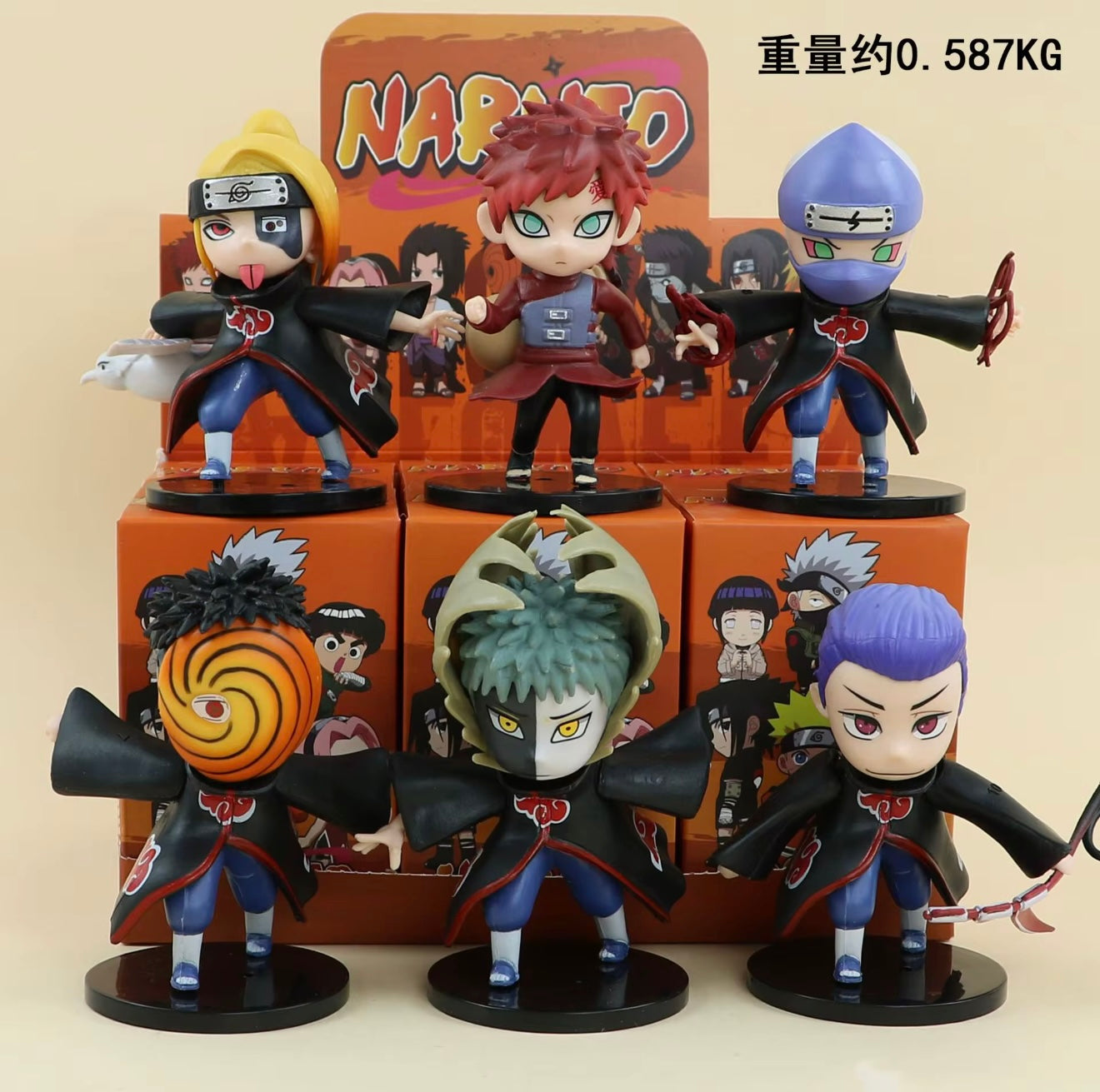6pcs Naruto figure set-6 character per box
