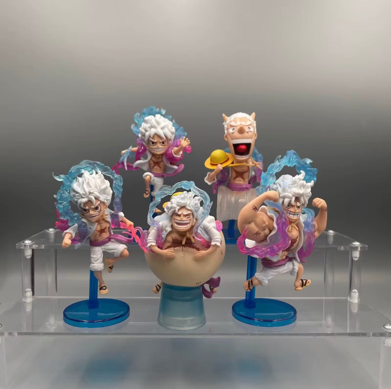 One Piece Gear 5 Luffy Mini Figure Set (5-Pack) – Nika Edition