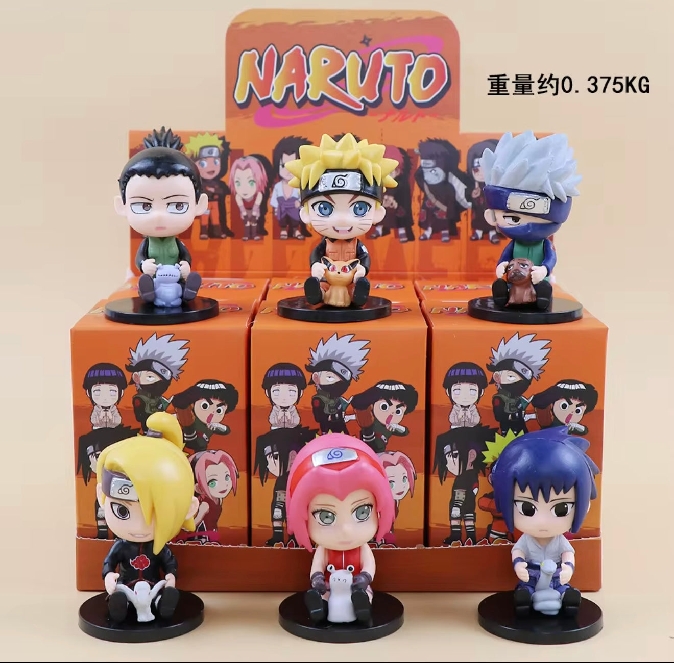 6pcs Naruto figure set-6 character per box