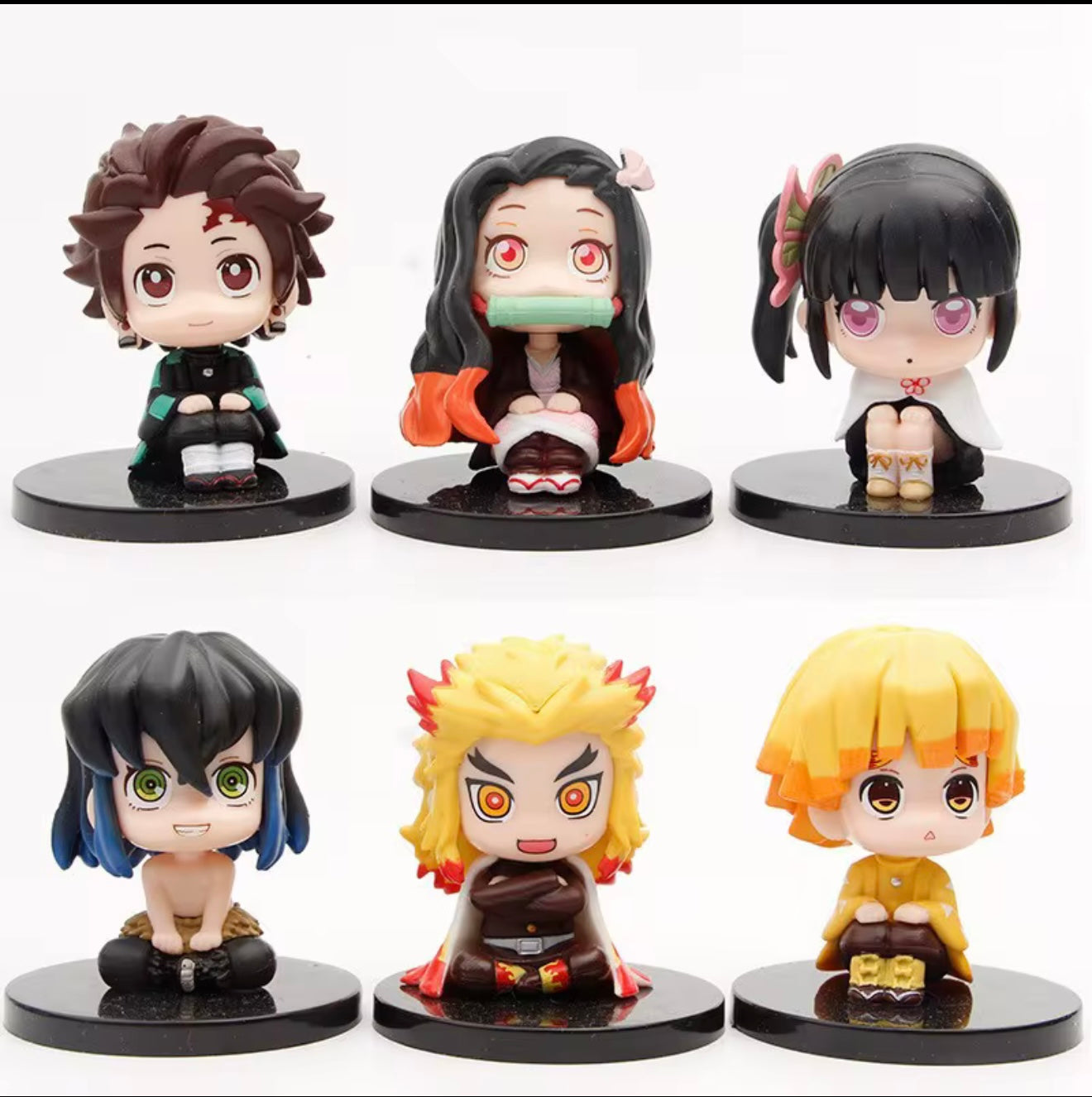 Demon Slayer Figure Set – Mini Collector Edition (6 Characters)