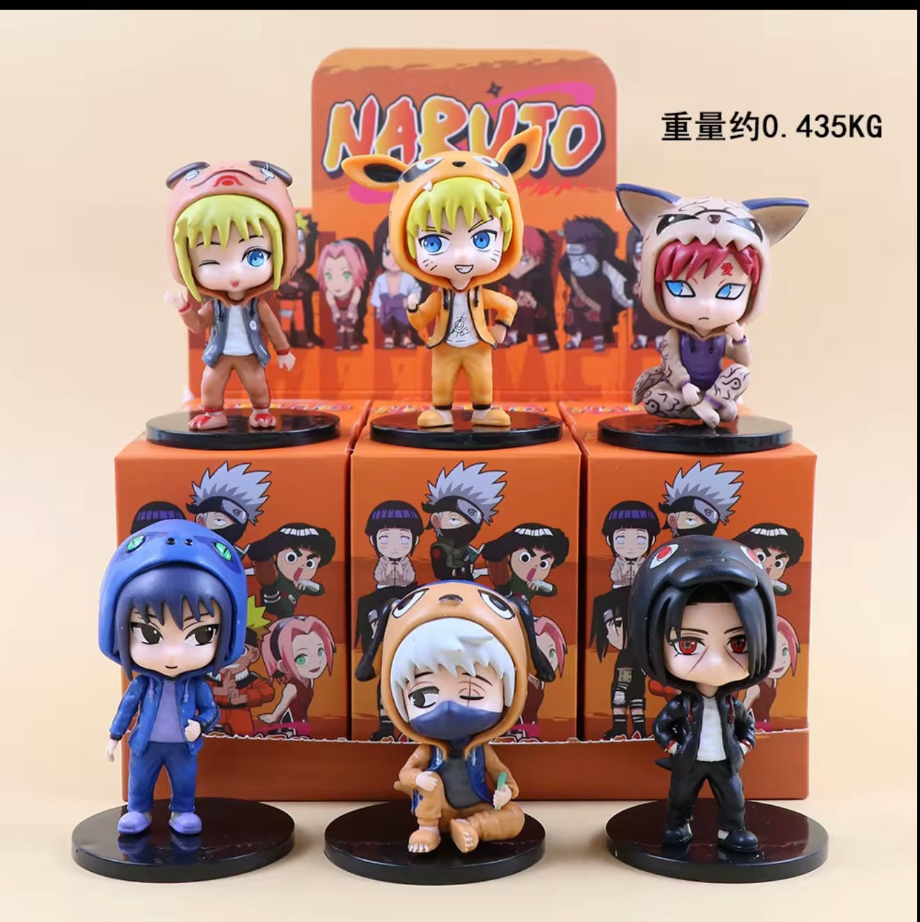 6pcs Naruto figure set-6 character per box