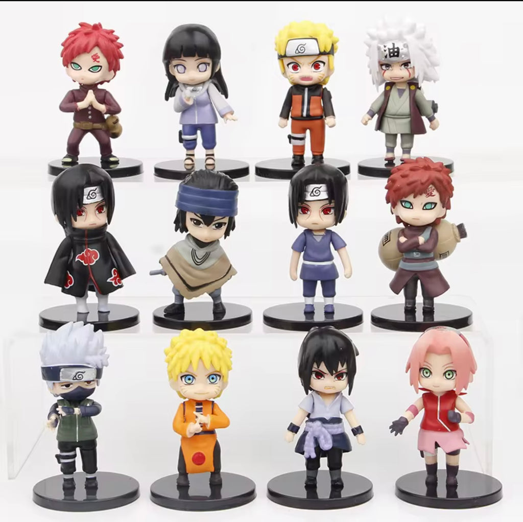 Naruto Chibi Figure Collection Set – 12 Mini Anime Characters set
