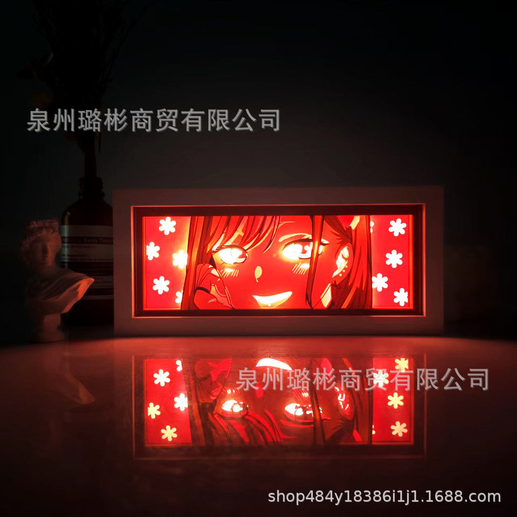 Picture frame anime box lights