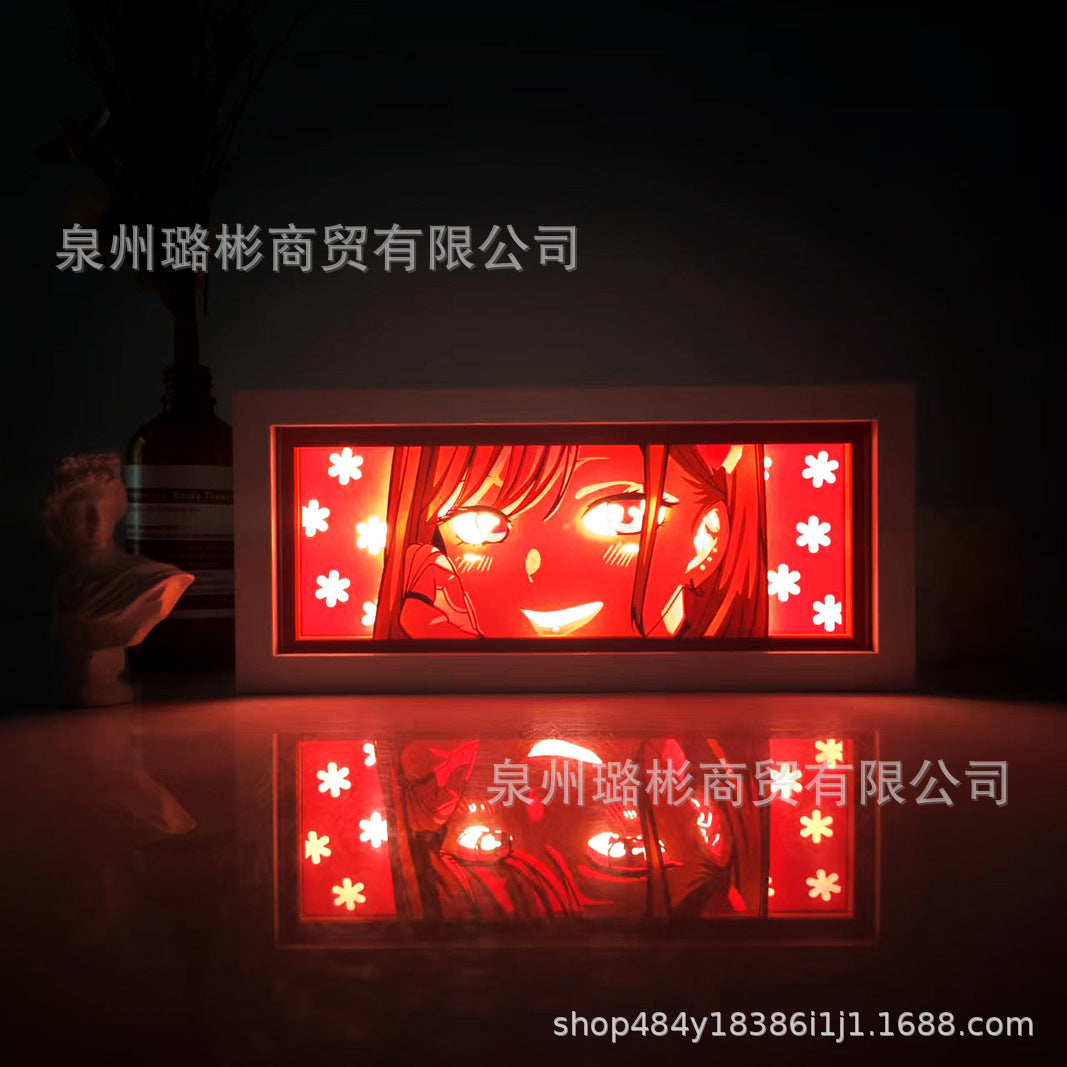 Picture frame anime box lights
