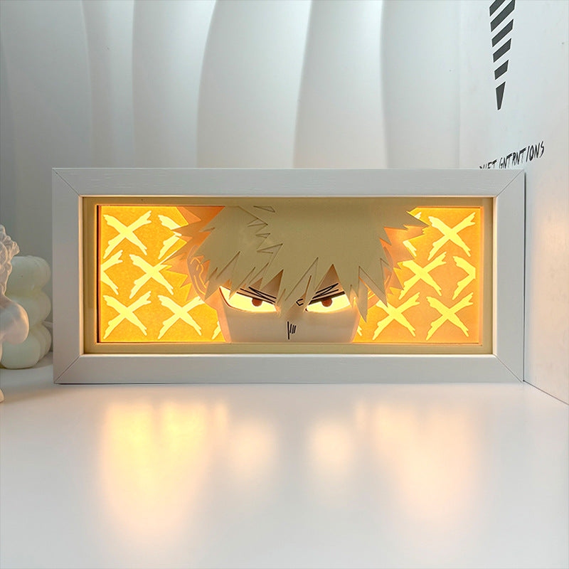 Picture frame anime box lights