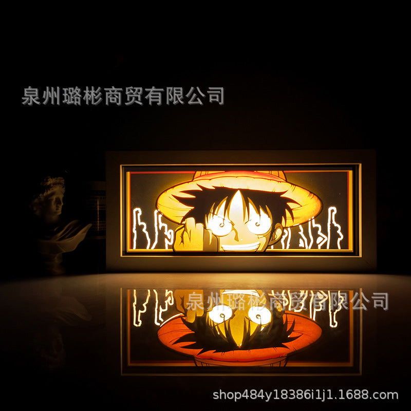 Picture frame anime box lights